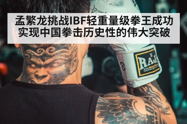 孟繁龙挑战IBF轻重量级拳王成功实现中国拳击历史性的伟大突破